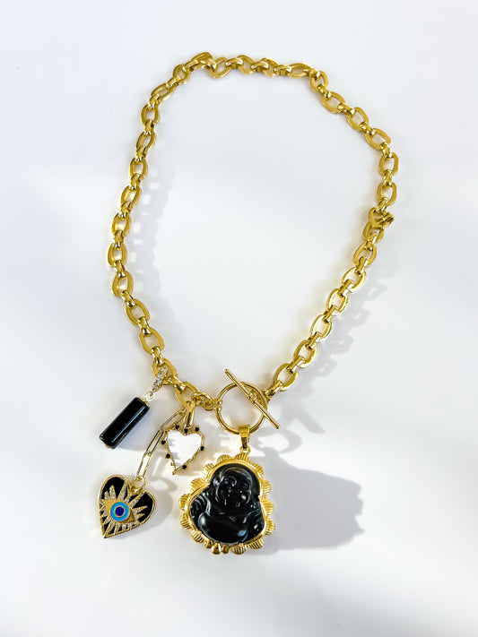 MEMPHIS GOLD-FILLED CHARM NECKLACE