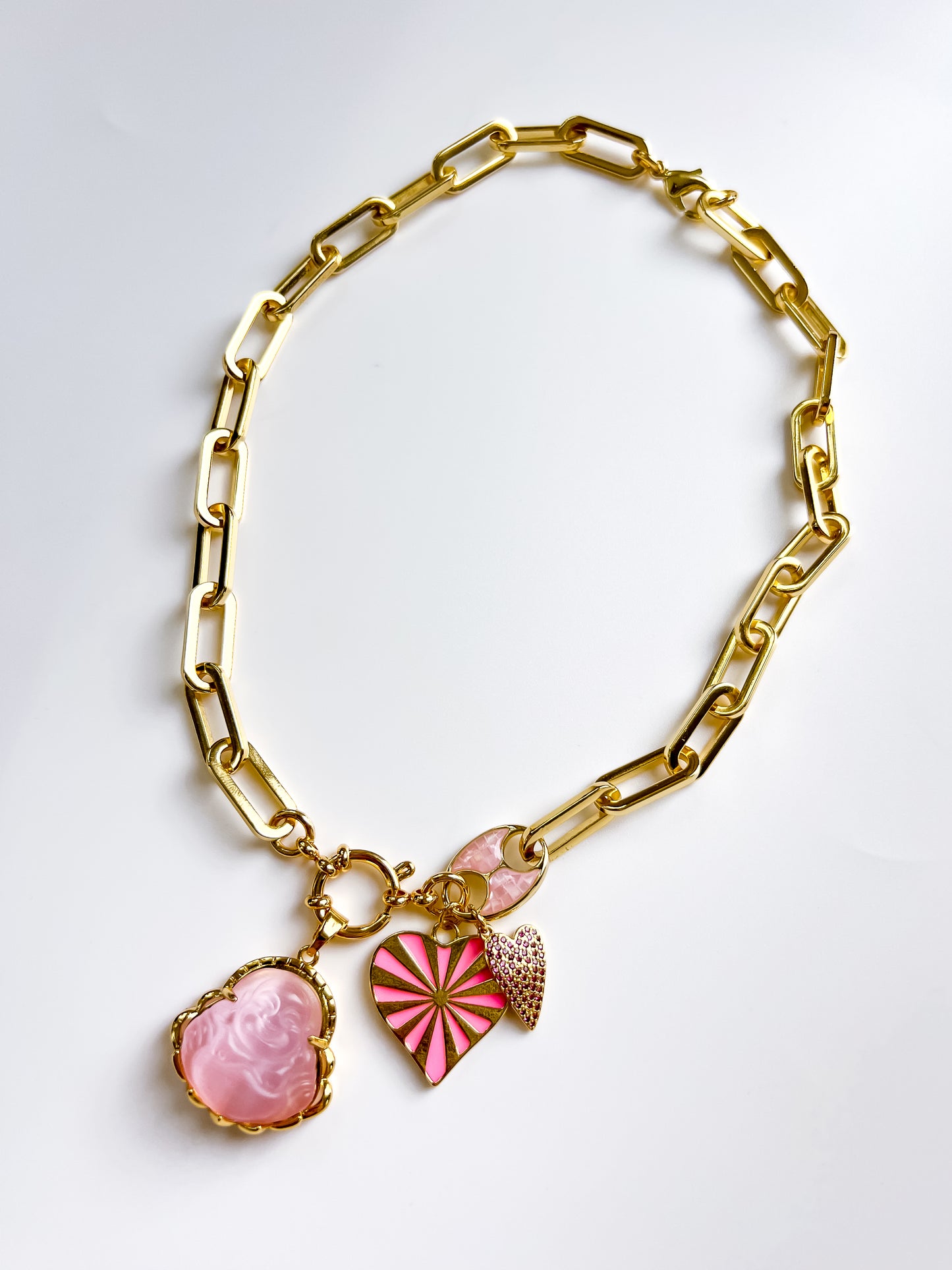 GIGI GOLD-FILLED CHARM NECKLACE