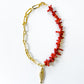 ROWAN CORAL + GOLD-FILLED CHAIN NECKLACE