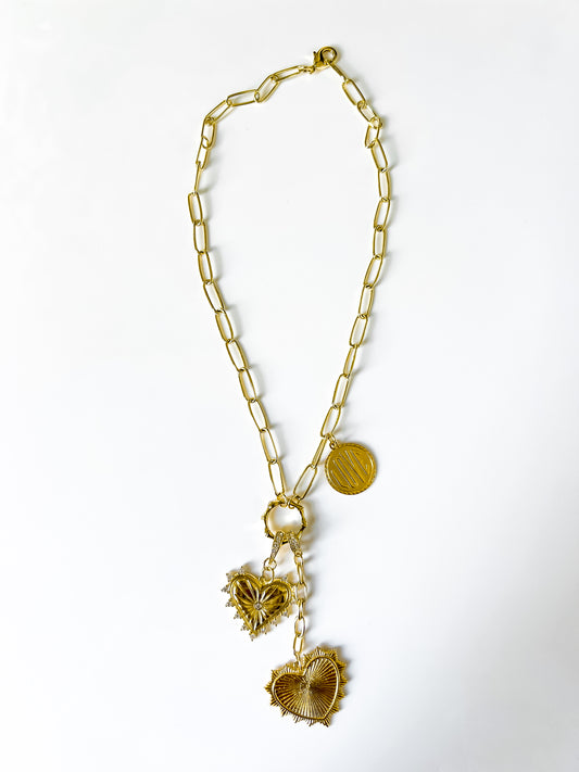 SLOANE GOLD-FILLED CHARM NECKLACE