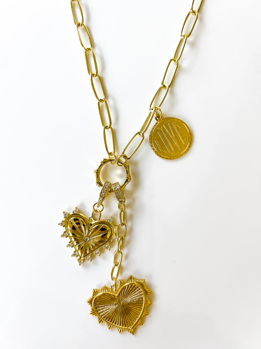 SLOANE GOLD-FILLED CHARM NECKLACE